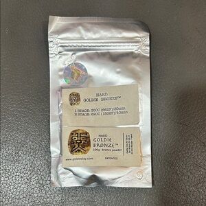 Goldie Bronze Hard Metal Clay Powder 100g made in Poland